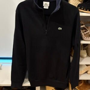Lacoste Men's Black Zip-Up Sweater